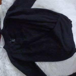 BLACK FOREVER 21 open front  SWEATER